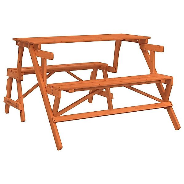 vidaXL Gartentisch Picknicktisch mit Bänken 2-in-1 günstig online kaufen