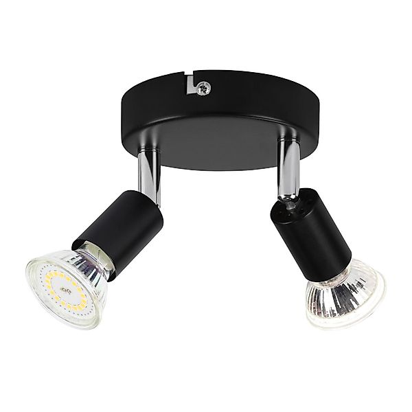 Nettlife Deckenstrahler 1/2/3/4/6 Flammig Schwarz Deckenspot günstig online kaufen