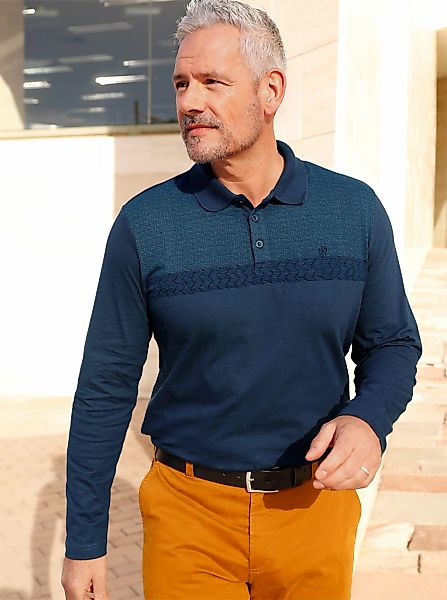 Marco Donati Poloshirt "Langarm-Poloshirt", (1 tlg.) günstig online kaufen