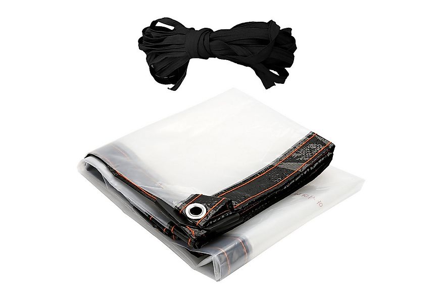 Clanmacy Schutzplane PVC transparente Plane Abdeckplane mit Ösen,Seil wasse günstig online kaufen