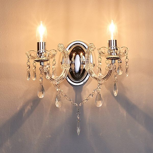 Searchlight Wandleuchte, Leuchtmittel nicht inklusive, Glas günstig online kaufen