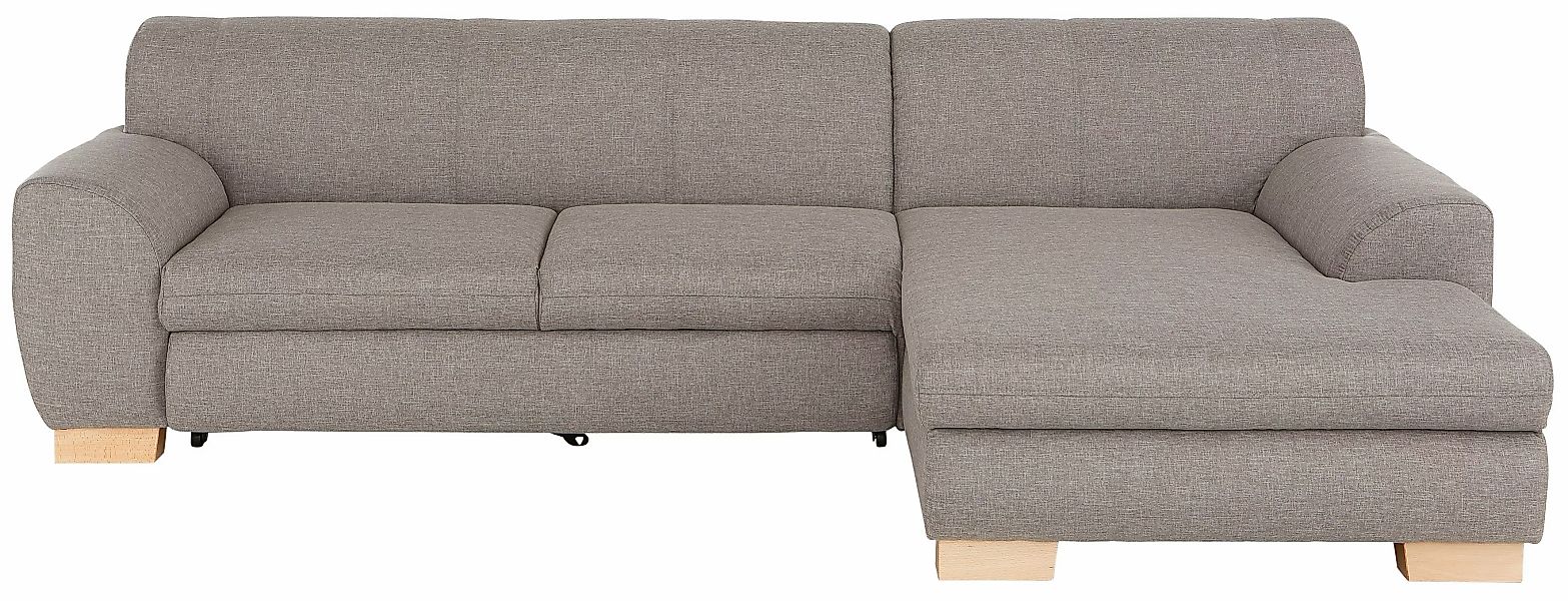 Home affaire Ecksofa »Nika L-Form«, Polsterecke, Struktur fein oder Melrose günstig online kaufen