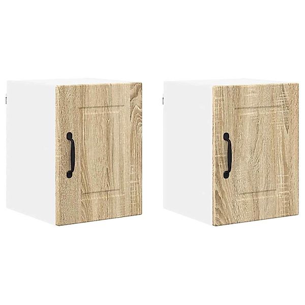 vidaXL Küchenwandschrank mit Regal 2 Stk Sonoma-Eiche 30 x 31 x 40 cm 88521 günstig online kaufen