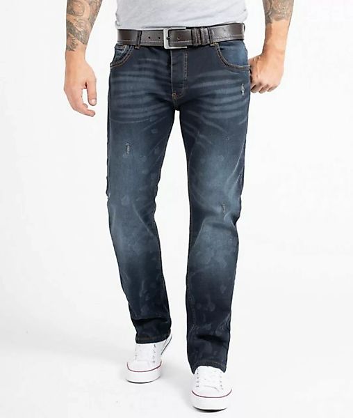Rock Creek Regular-fit-Jeans Herren Jeans Stonewashed Denim RC-2269 günstig online kaufen