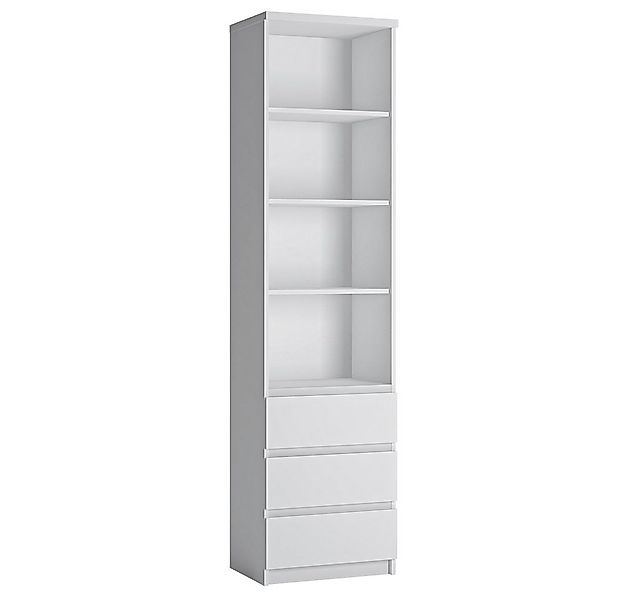 Lomadox Regal FORTALEZA-129, in weiß, 4 offene Fächer, 3 Schubladen, B/H/T günstig online kaufen