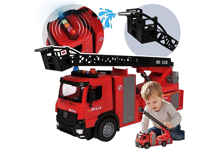Sarcia.eu Spielzeug-Feuerwehr Interaktives Feuerwehrauto mit Wasser, LED-Li günstig online kaufen