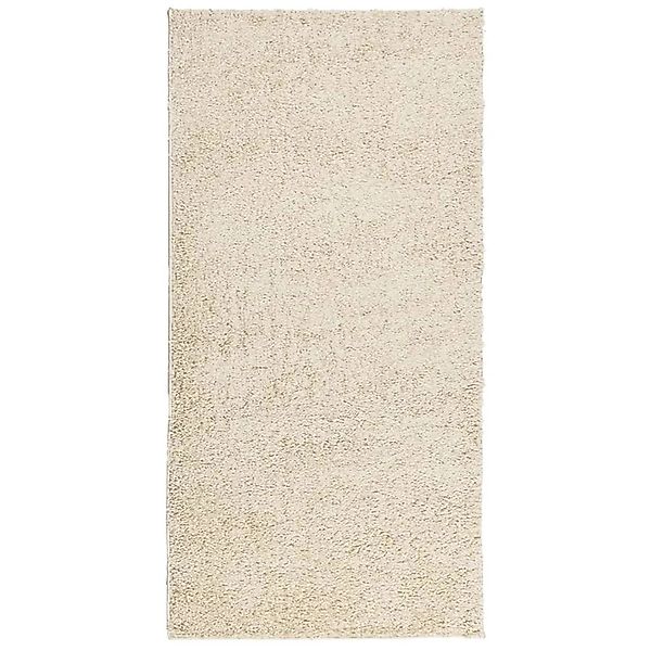 vidaXL Teppich Shaggy Hochflor Modern Golden 100x200 Cm 1954162 günstig online kaufen