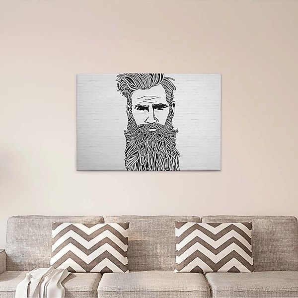 A.S. Création Leinwandbild "iconic" Kunst  Modern 1 Stk. tlg. Schwarz-Weiß günstig online kaufen