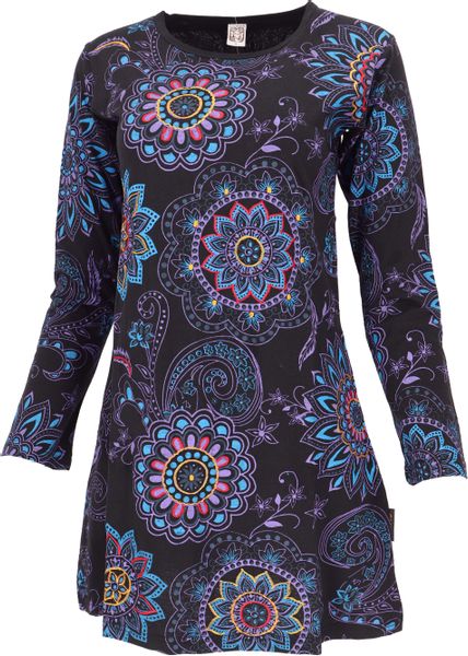 Guru-Shop Midikleid Besticktes Boho chic Minikleid, günstig online kaufen