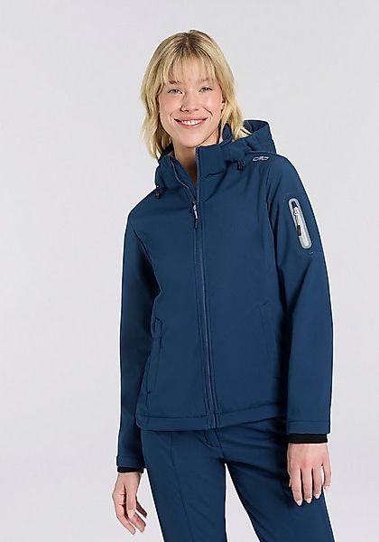 CMP Softshelljacke WOMAN JACKET ZIP HOOD (1-St) sportlicher Stil, wärmend, günstig online kaufen