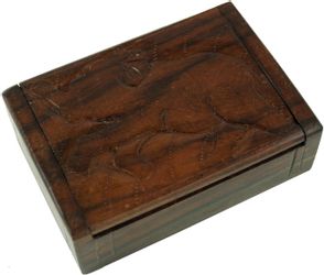 Guru-Shop Aufbewahrungsdose Beschnitzte Holzdose, Schatztruhe, Schmuck.. günstig online kaufen