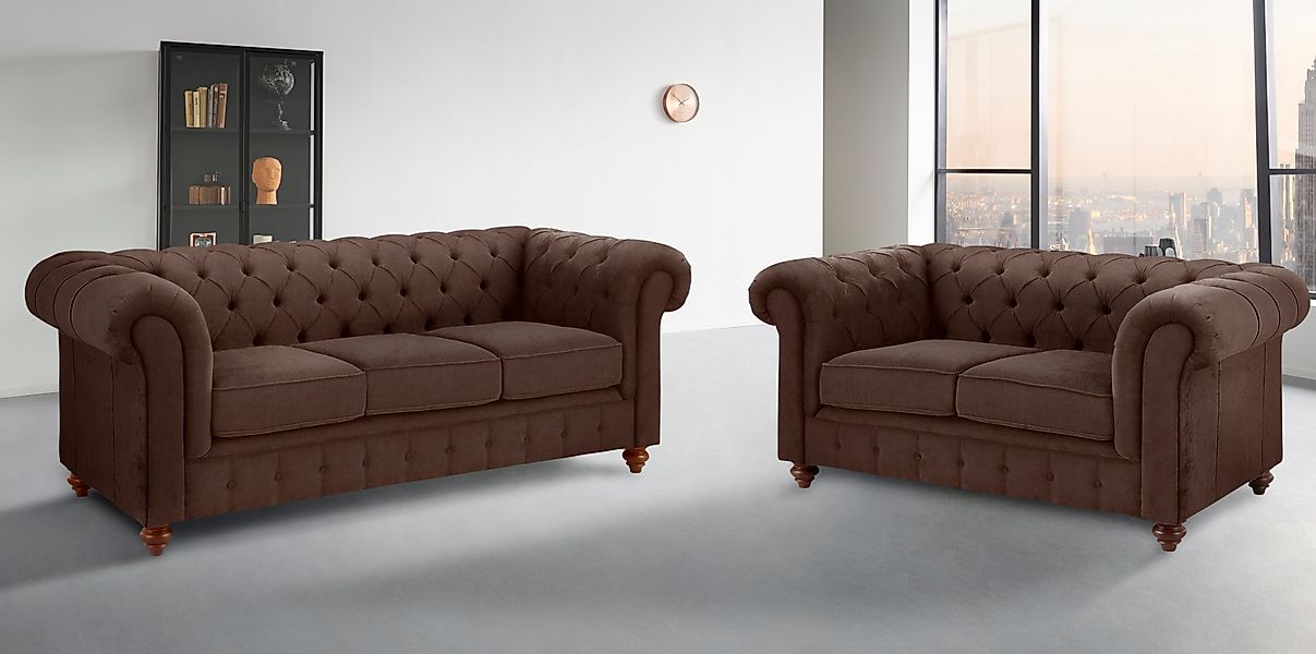 Home affaire Sitzgruppe Chesterfield, (2-tlg), hochwertige günstig online kaufen
