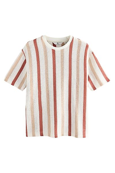 Next T-Shirt Strukturiertes T-Shirt mit vertikalen günstig online kaufen
