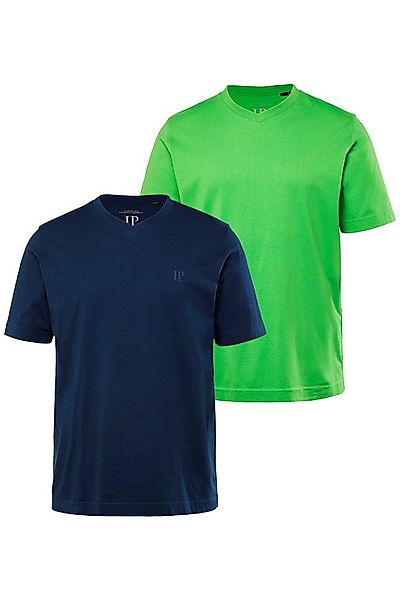 JP1880 T-Shirt T-Shirts Basic 2er-Pack V-Ausschnitt Halbarm (2-tlg) günstig online kaufen