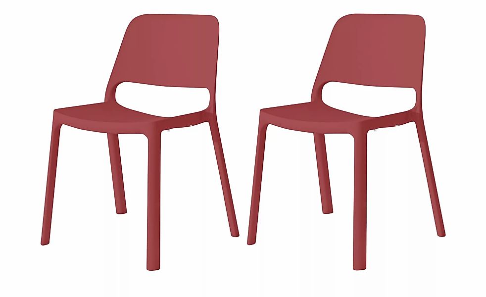 2er Set Stapelstuhl  MyNuke ¦ rot ¦ Maße (cm): B: 55 H: 82 T: 51.0 Stühle > günstig online kaufen