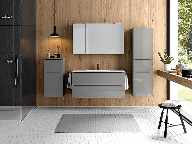 nobilia® Badmöbel-Set »Levere«, (2 St., vormontiert, mit Soft-Close), inkl. günstig online kaufen