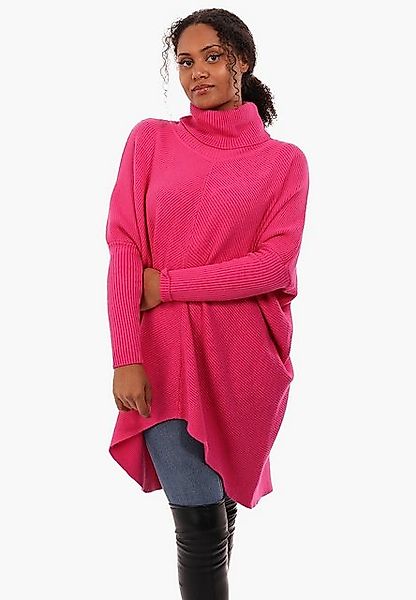 YC Fashion & Style Longpullover Strickpullover asymmetrisch Plus Size mit R günstig online kaufen