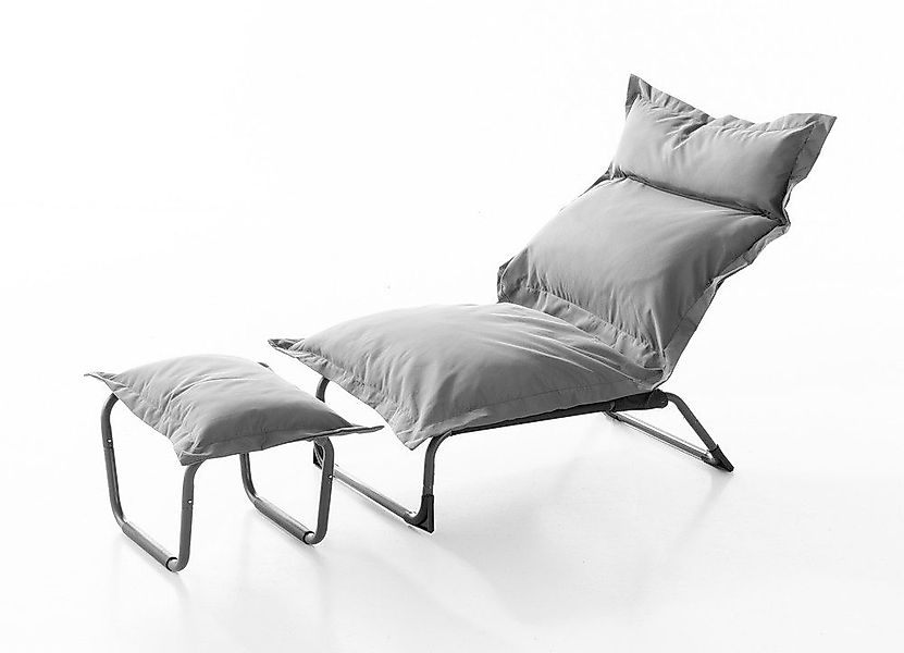 CHILLROI Sitzbank Stuhl inkl. Hocker Sonnenliege günstig online kaufen
