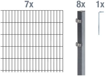 Alberts Doppelstabmattenzaun "Grundset" Höhe: 80-160 cm, Gesamtlänge: 4-30 günstig online kaufen