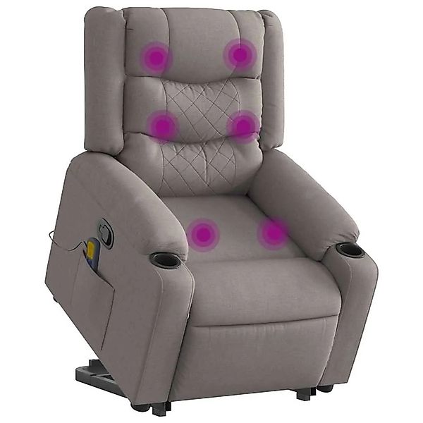 vidaXL Massagesessel mit Aufstehhilfe Taupe Stoff 3310272 günstig online kaufen