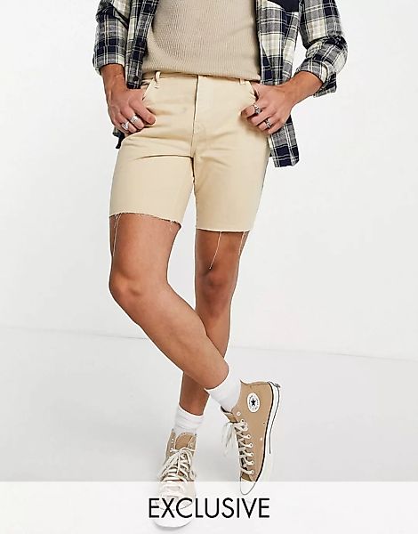 COLLUSION – Vintage-Shorts in Ecru im Stil der 90er-Weiß günstig online kaufen