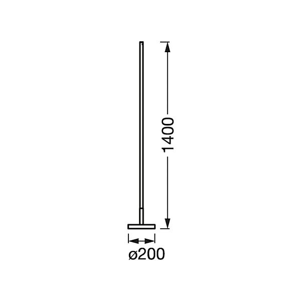OSRAM SMART+ WiFi LED-Stehlampe ROUND schwarz 140 cm RGB CCT günstig online kaufen