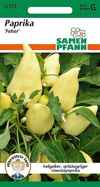 SAMEN PFANN Gemüsesamen Paprika, Feher - Paprika-Samen Saatgut Samen, Capsi günstig online kaufen