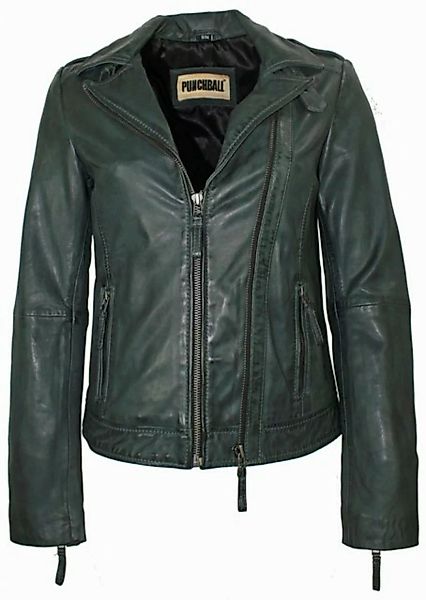 PUNCHBALL Lederjacke Punchball - Damen Lederjacke Lammnappa dunkelpetrol günstig online kaufen