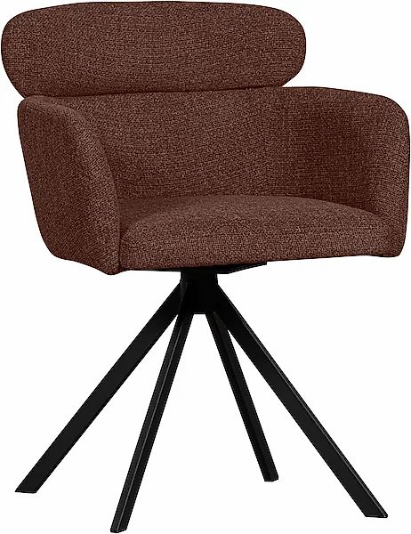 WOOOD Esszimmerstuhl »Fenne« (Set) 2 Stk.Polterstuhl mit Drehfuß, gewebtem günstig online kaufen