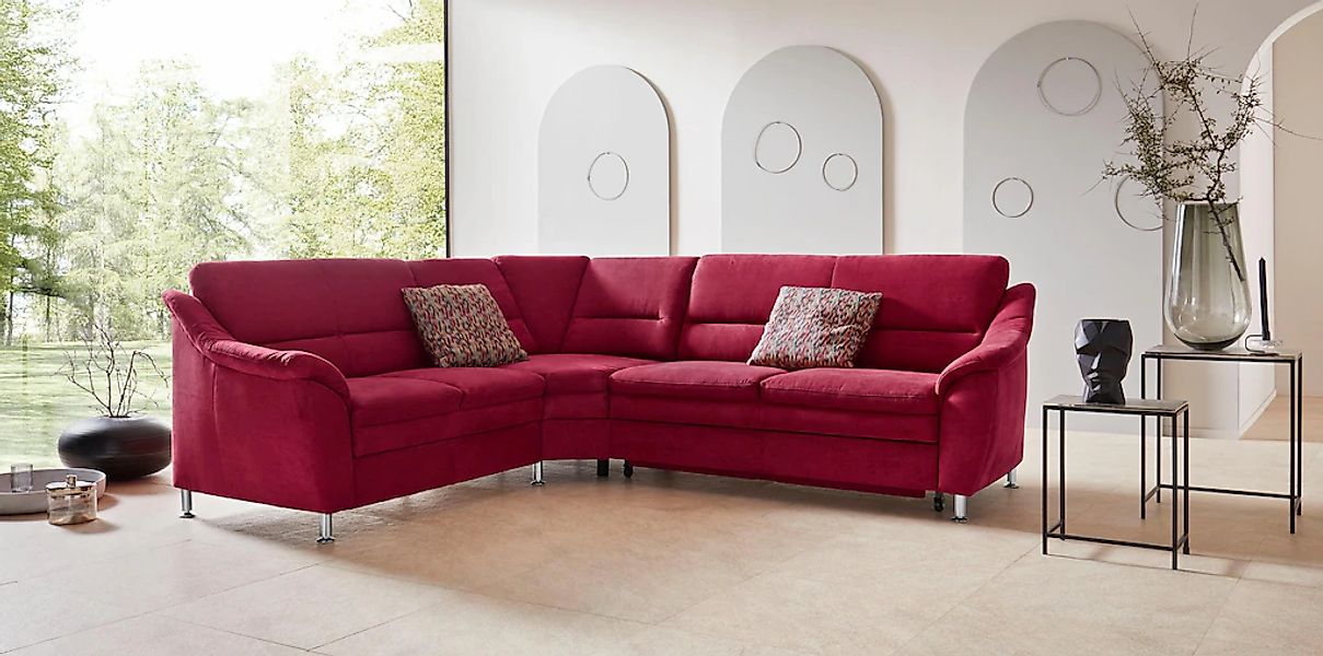 Places of Style Ecksofa Cardoso L-Form, mit Trapezecke für mehr Sitzkomfort günstig online kaufen