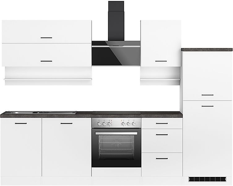 KOCHSTATION Küchenzeile »KS-Frieda Breite 280 cm« wahlweise mit E-Geräten, günstig online kaufen