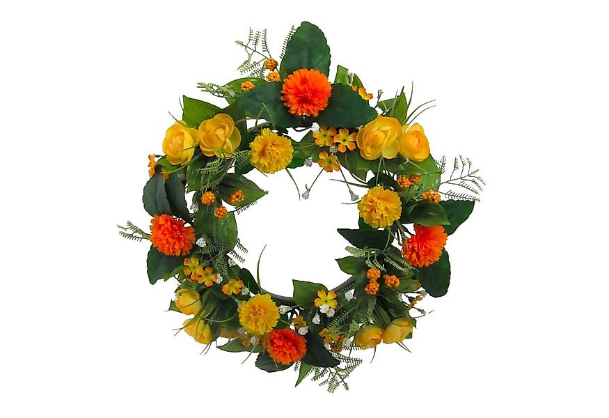 Kunstkranz Künstlicher MIXBLÜTENKRANZ ca 30cm. Blütenkranz, Blumenkranz, Kr günstig online kaufen