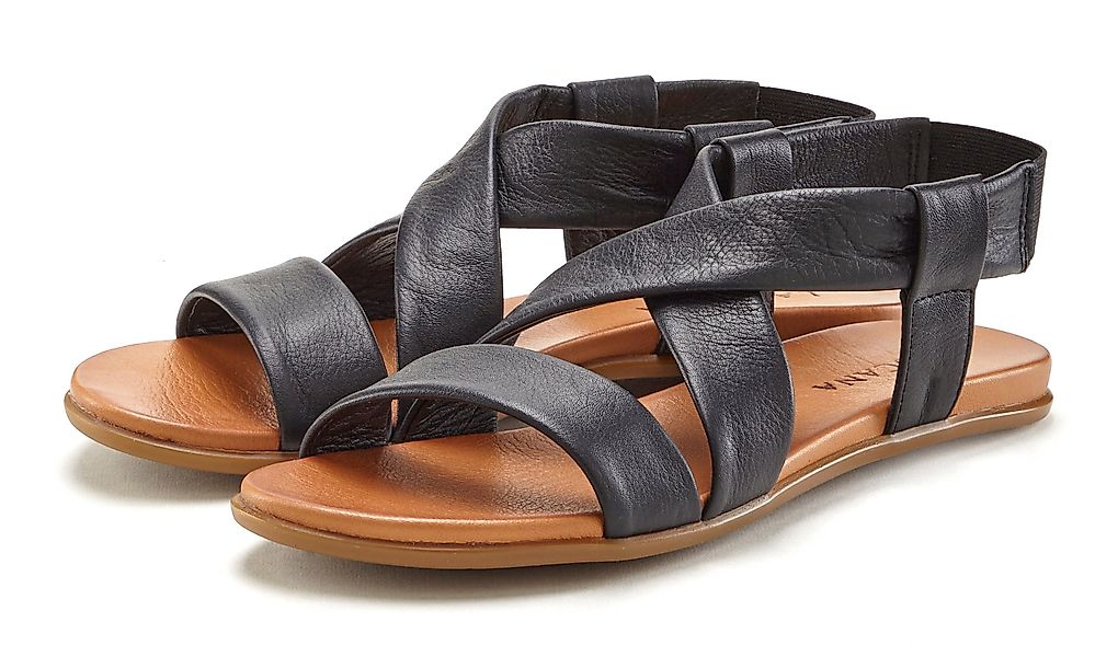 LASCANA Sommerschuh Sandale aus Leder mit günstig online kaufen