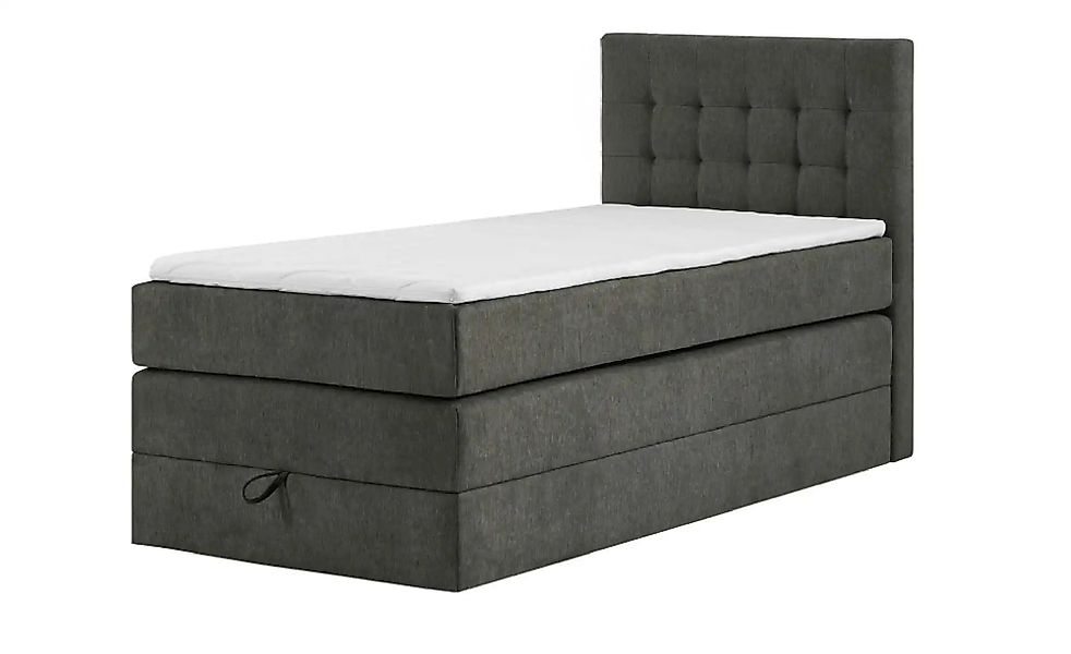 Boxspringbett mit Bettkasten Barcelona ¦ grau ¦ Maße (cm): B: 90 H: 110 Bet günstig online kaufen