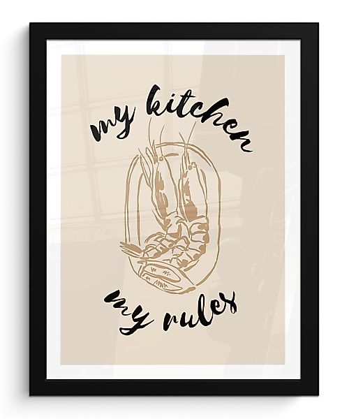 MuchoWow Poster Beige - Shrimps - günstig online kaufen