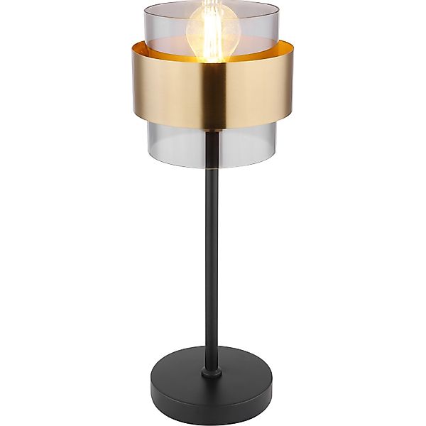 GLOBO LIGHTING Tischleuchte MILLEY, ohne Leuchtmittel, Tischlampe/Metall/Gl günstig online kaufen