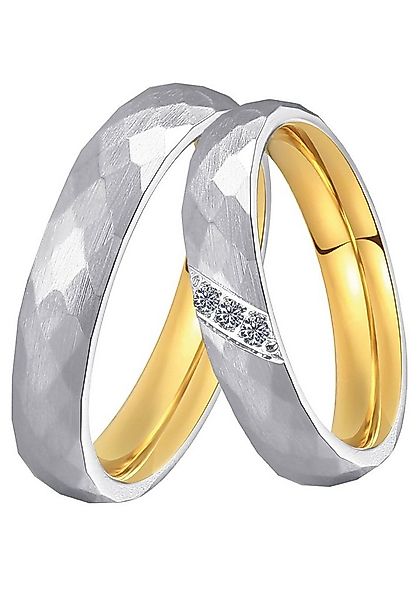 DOOSTI Trauring Schmuck Geschenk Edelstahl Trauring Ehering Partnerring LIE günstig online kaufen