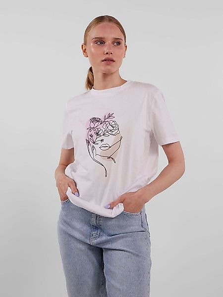 PIECES Pcdete T-shirt Damen White günstig online kaufen