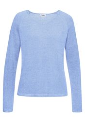 Buffalo V-Ausschnitt-Pullover mit modischer Melange-Optik, weicher Strickpu günstig online kaufen