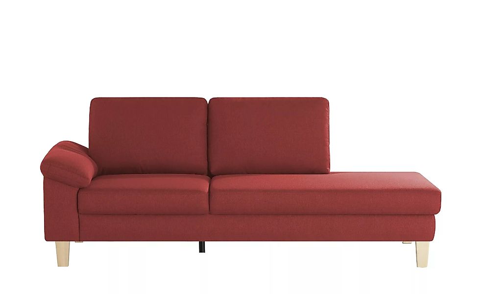 Recamiere  Bena - rot - 218 cm - 86 cm - 97 cm - Polstermöbel > Sofas > Ein günstig online kaufen
