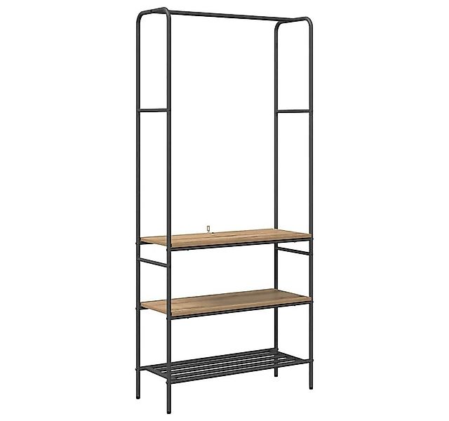 vidaXL Kleiderständer Kleiderständer Artisan-Eiche 77 x 30 x 171 cm Holzwer günstig online kaufen