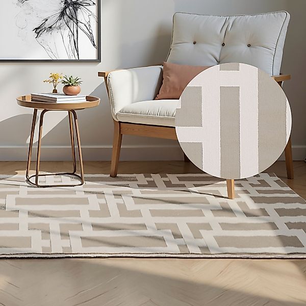 ELLE DECORATION Designteppich »Onyx«, rechteckig, 9 mm Höhe, Wohnzimmer, Sc günstig online kaufen