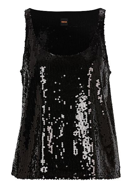 BOSS ORANGE Klassische Bluse Illettes Premium Damenmode mit Pailletten günstig online kaufen