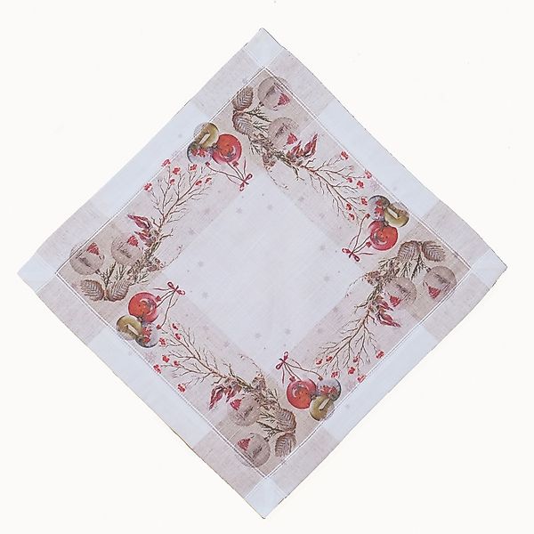 texpot Tischdecke mit Druck Weihnachtskugeln Weihnachten günstig online kaufen