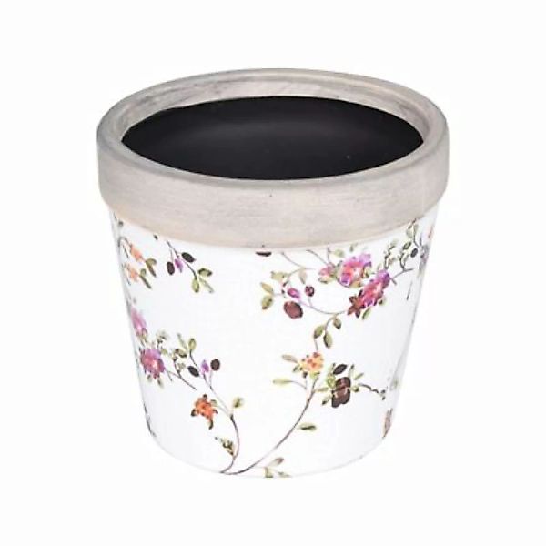 HTI-Living Blumentopf Keramik geblümt mehrfarbig günstig online kaufen