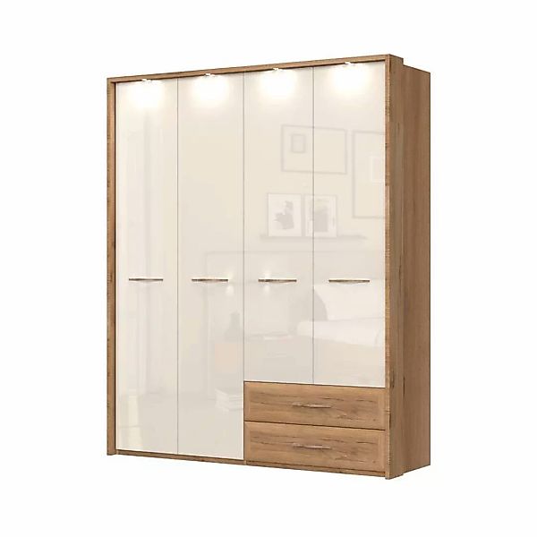 Home affaire Kleiderschrank "Gala, beige hochglänzend UV lackiert, kratzfes günstig online kaufen