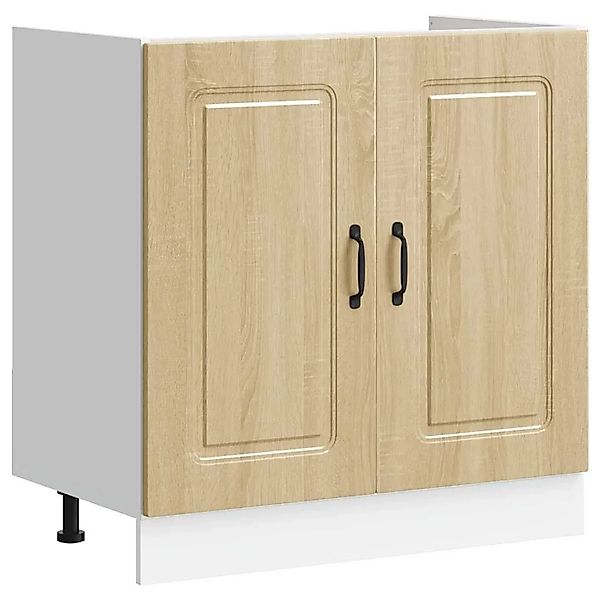 vidaXL Spülenunterschrank Kalmar Sonoma-Eiche 80x46x81,5 cm 853450 günstig online kaufen