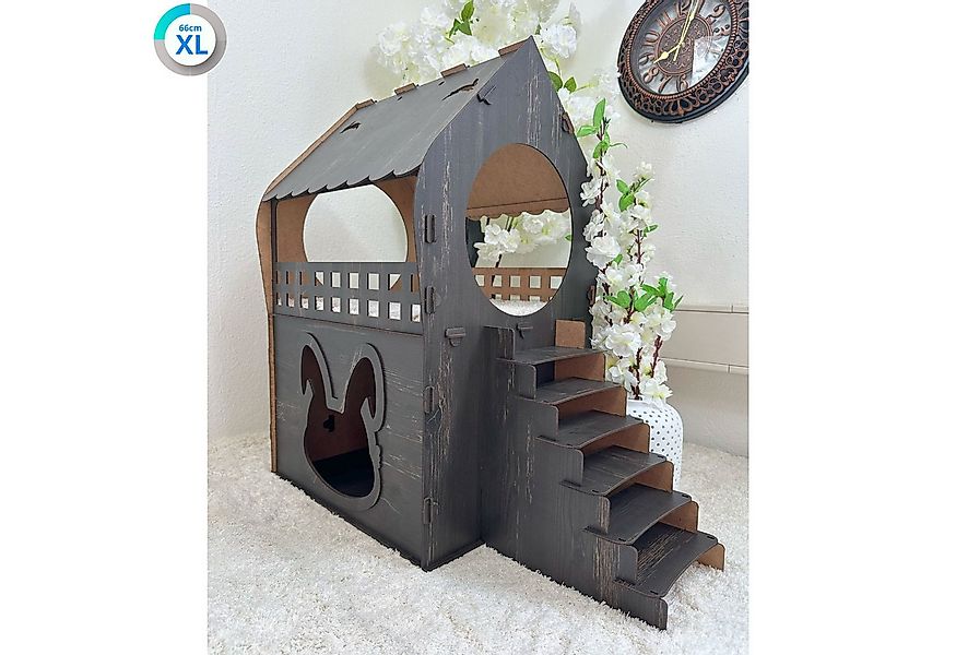 Jungengel Tierhaus Hasenhaus XL 2 Etagen Kaninchenhaus Hasennest Hasenhütte günstig online kaufen