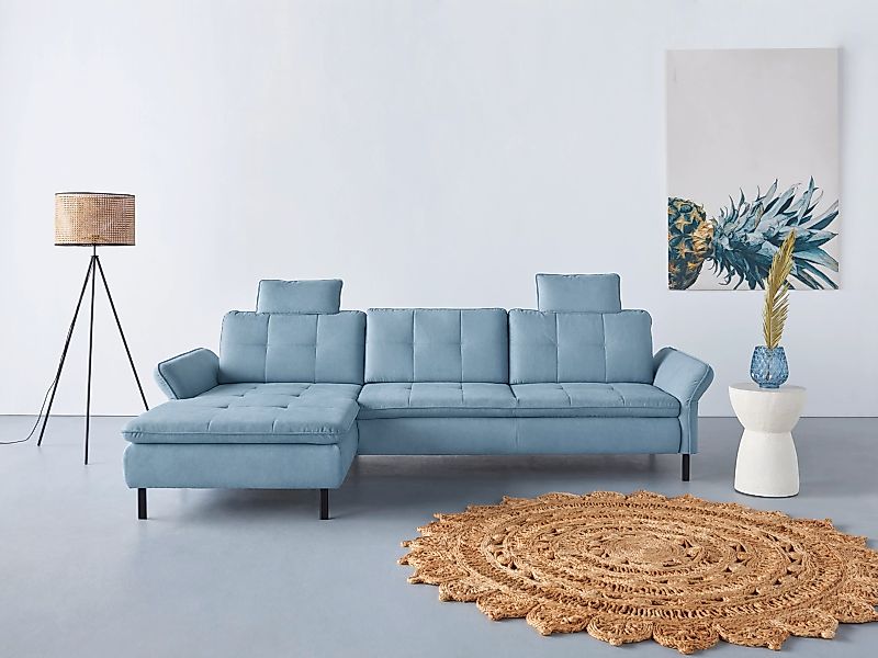 INOSIGN Ecksofa "Birkholm L-Form", Armlehnverstellung, auch in Easy Clean B günstig online kaufen