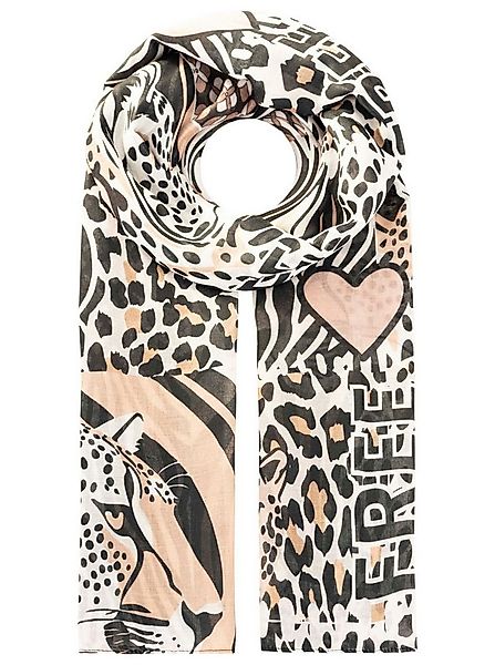 Zwillingsherz Schal "Leo Patch", Mustermix mit Leo, transparent günstig online kaufen